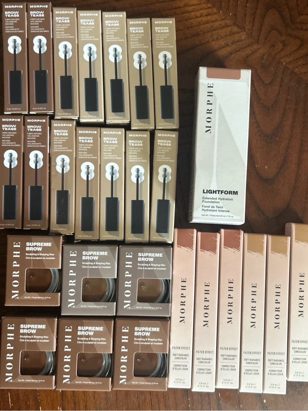 Makeup product shade boxes